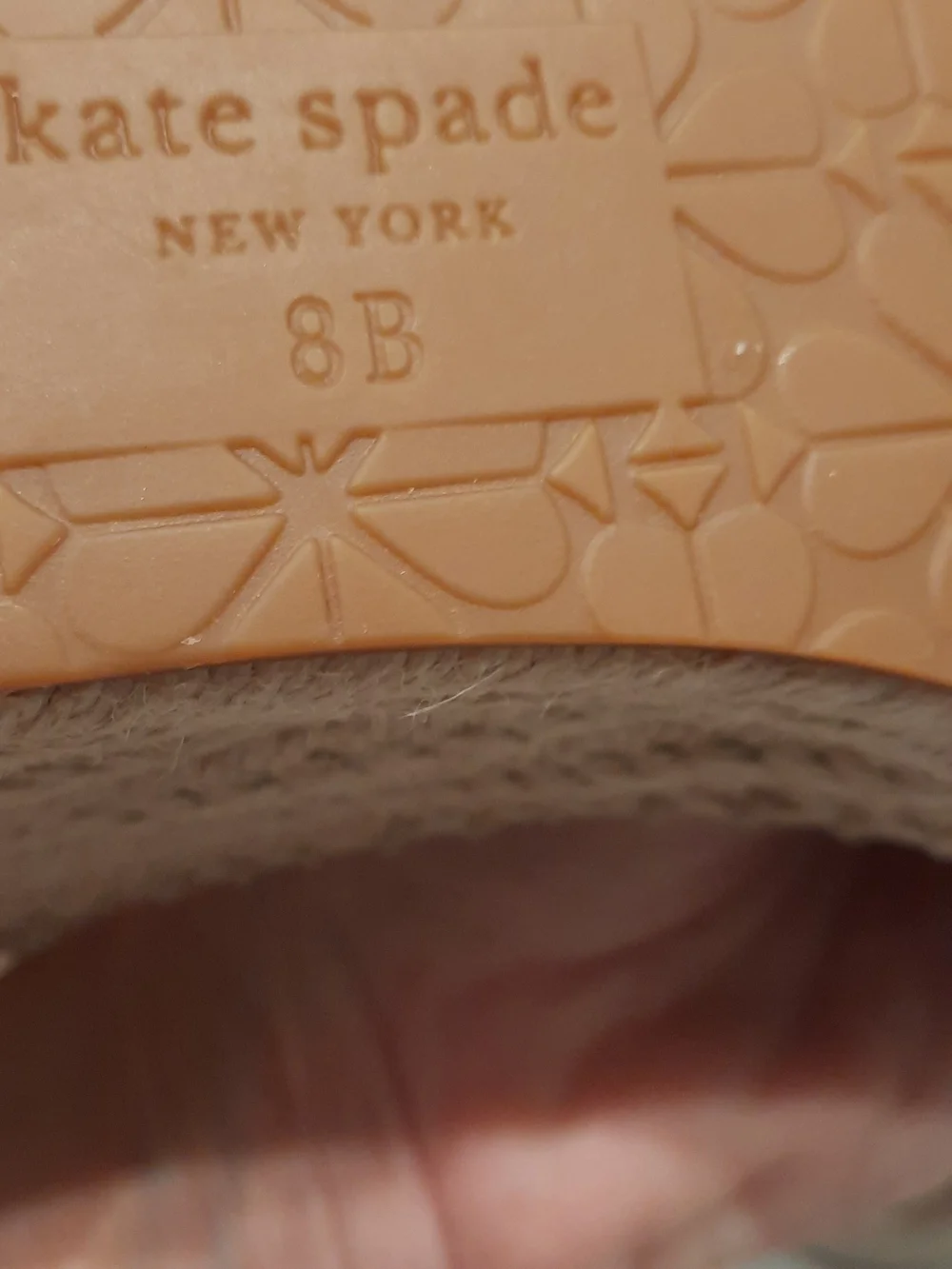 Kate Spade Blush Pink Espadrille Wedge Sandals Size 8